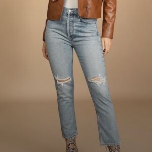 Agolde Riley Raw Hem Jeans size 24
